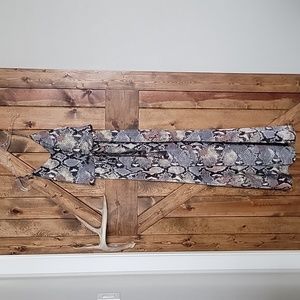 Snake skin print summer dress